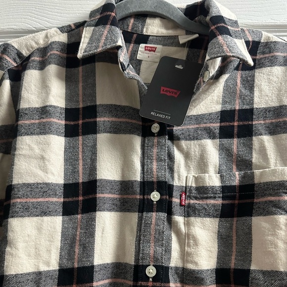 🆕 LEVIS HENRI FLANNEL SHIRT, size small - Picture 7 of 11